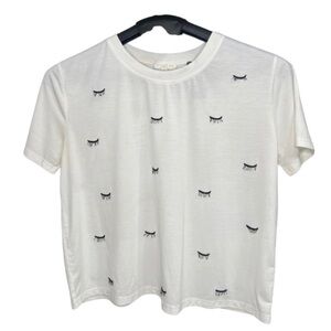 Current Air Top Eyelashes Pattern Size M White